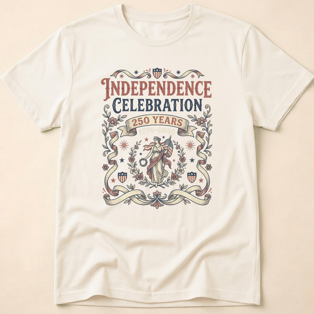 Vintage America 250 Years Lady Liberty T-Shirt