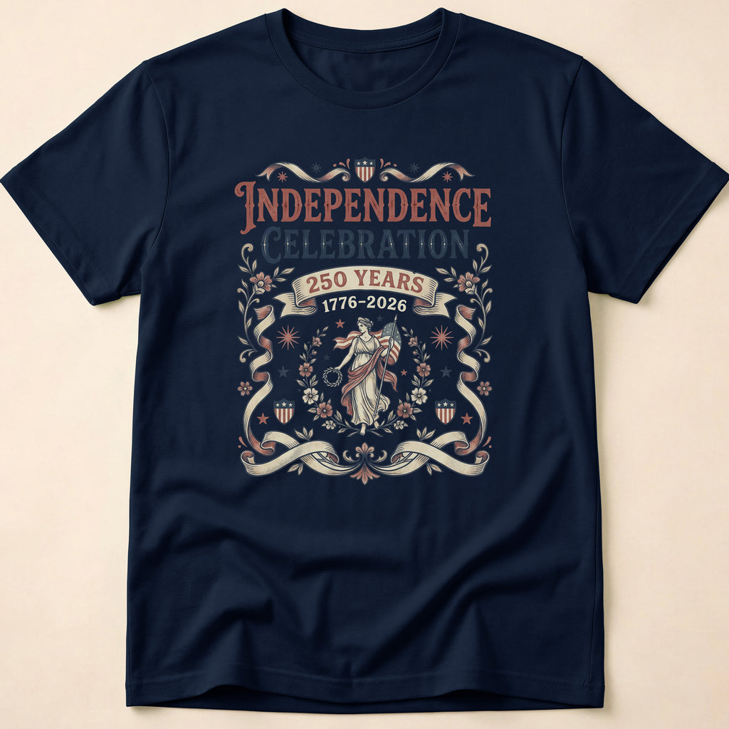 Vintage America 250 Years Lady Liberty T-Shirt