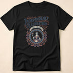 Retro 250 Years Independence Celebration Torch T-Shirt