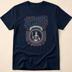 Retro 250 Years Independence Celebration Torch T-Shirt