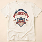 Retro Shield 250 Years Independence Celebration T-Shirt