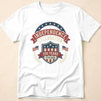 Retro Shield 250 Years Independence Celebration T-Shirt