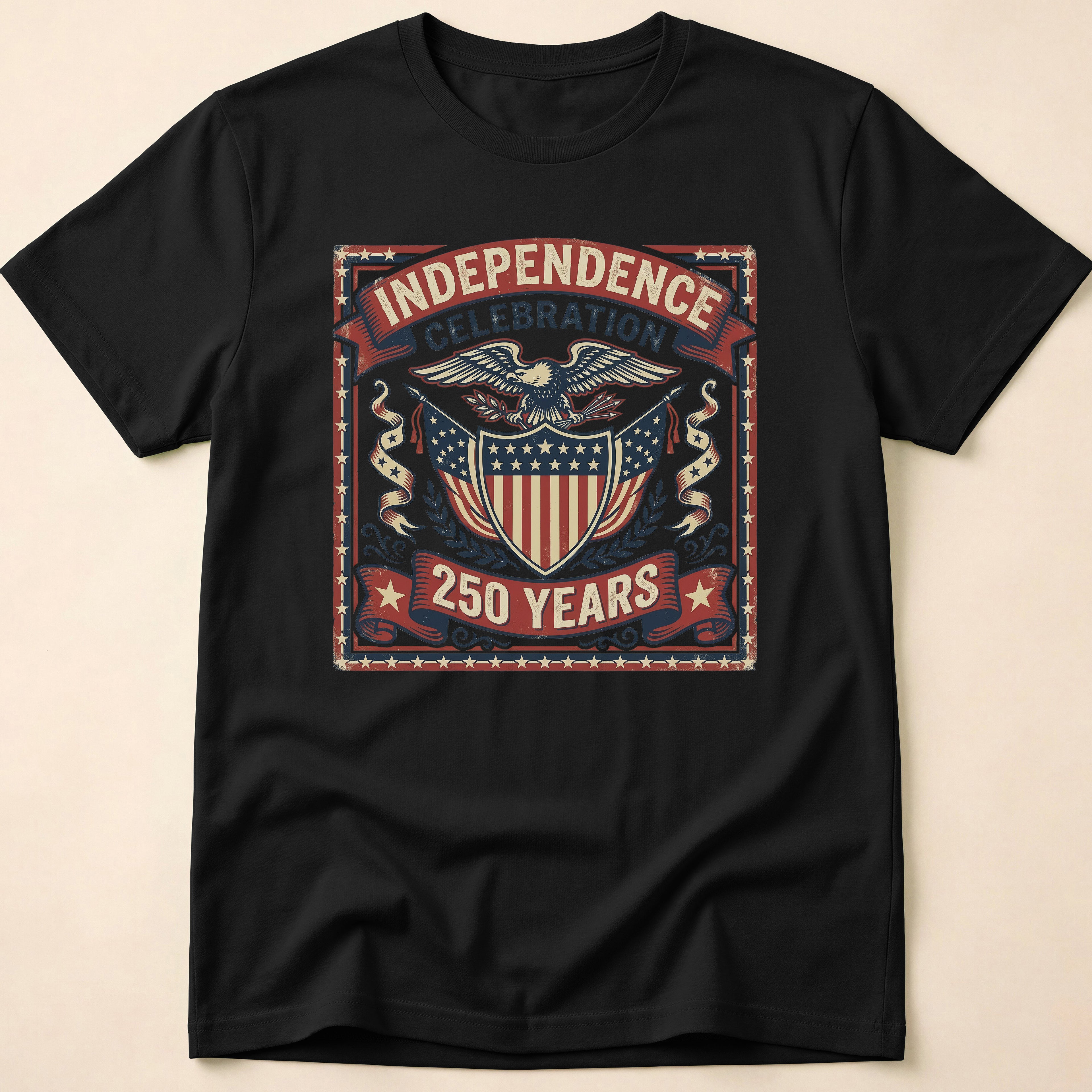 Vintage Eagle 250 Years Independence Celebration T-Shirt