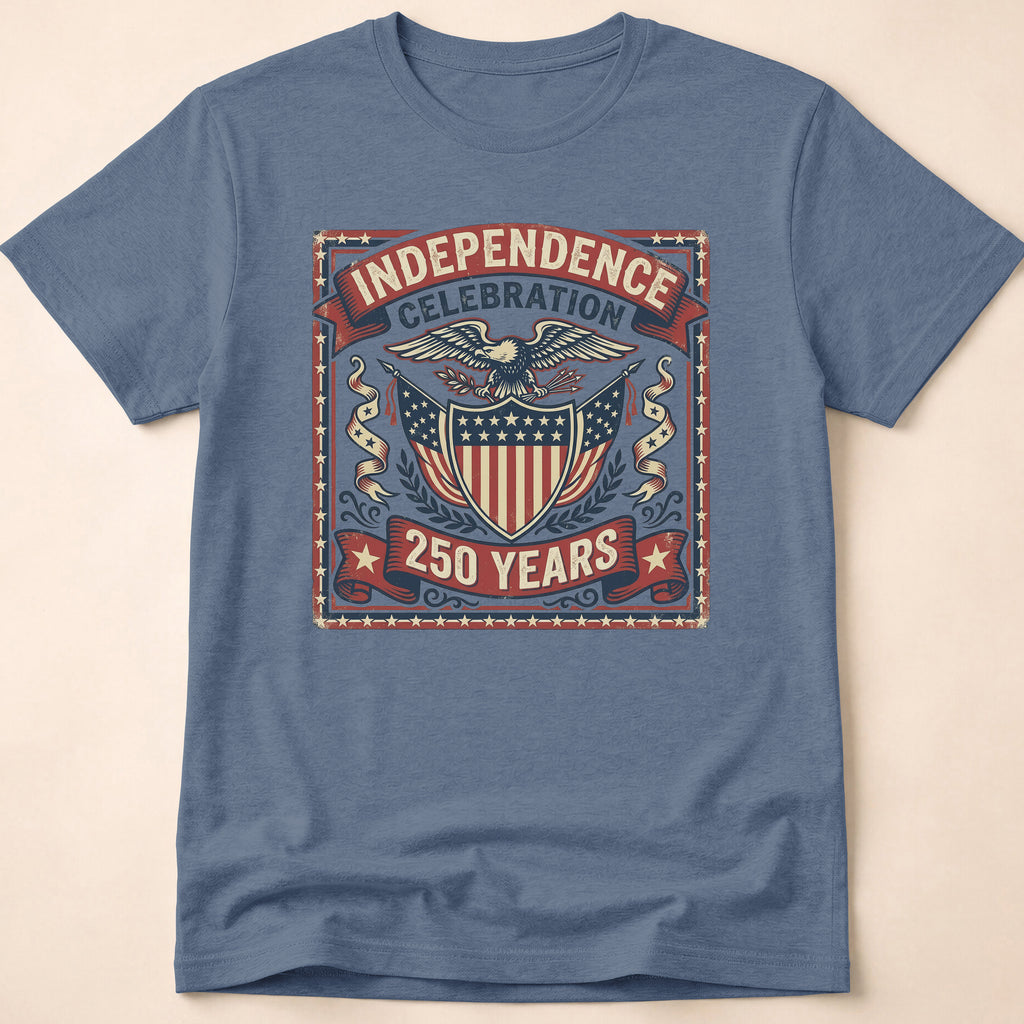 Vintage Eagle 250 Years Independence Celebration T-Shirt