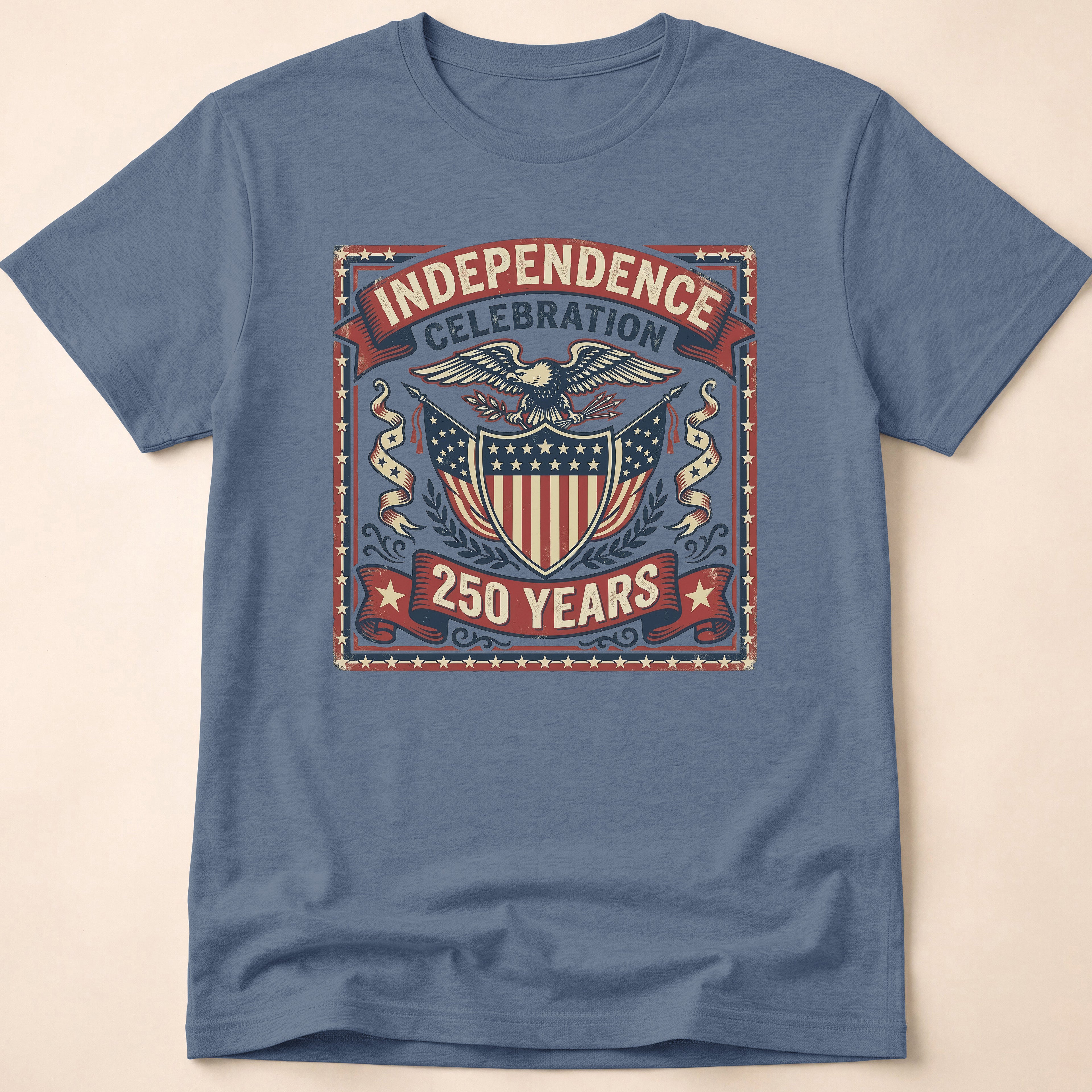 Vintage Eagle 250 Years Independence Celebration T-Shirt