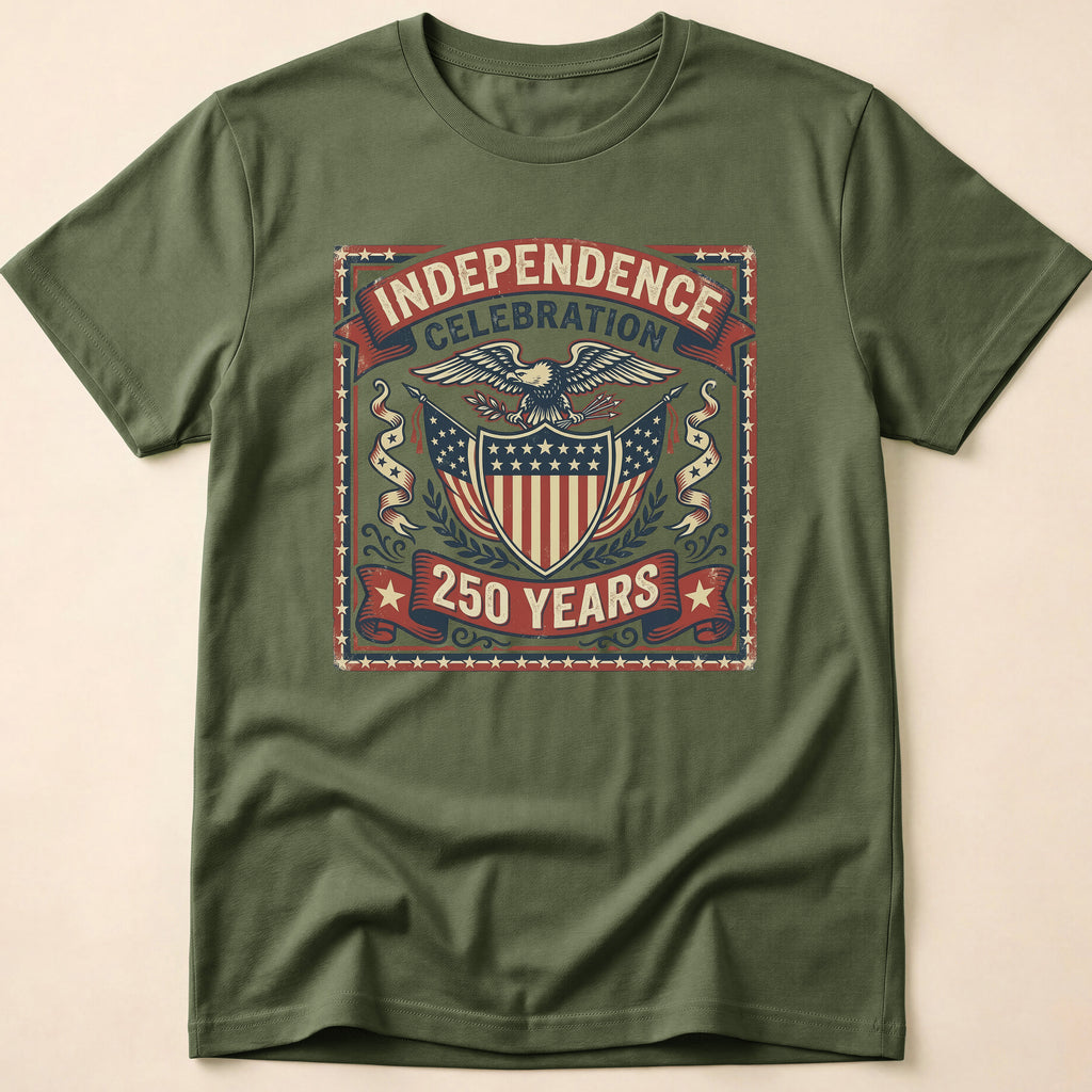Vintage Eagle 250 Years Independence Celebration T-Shirt