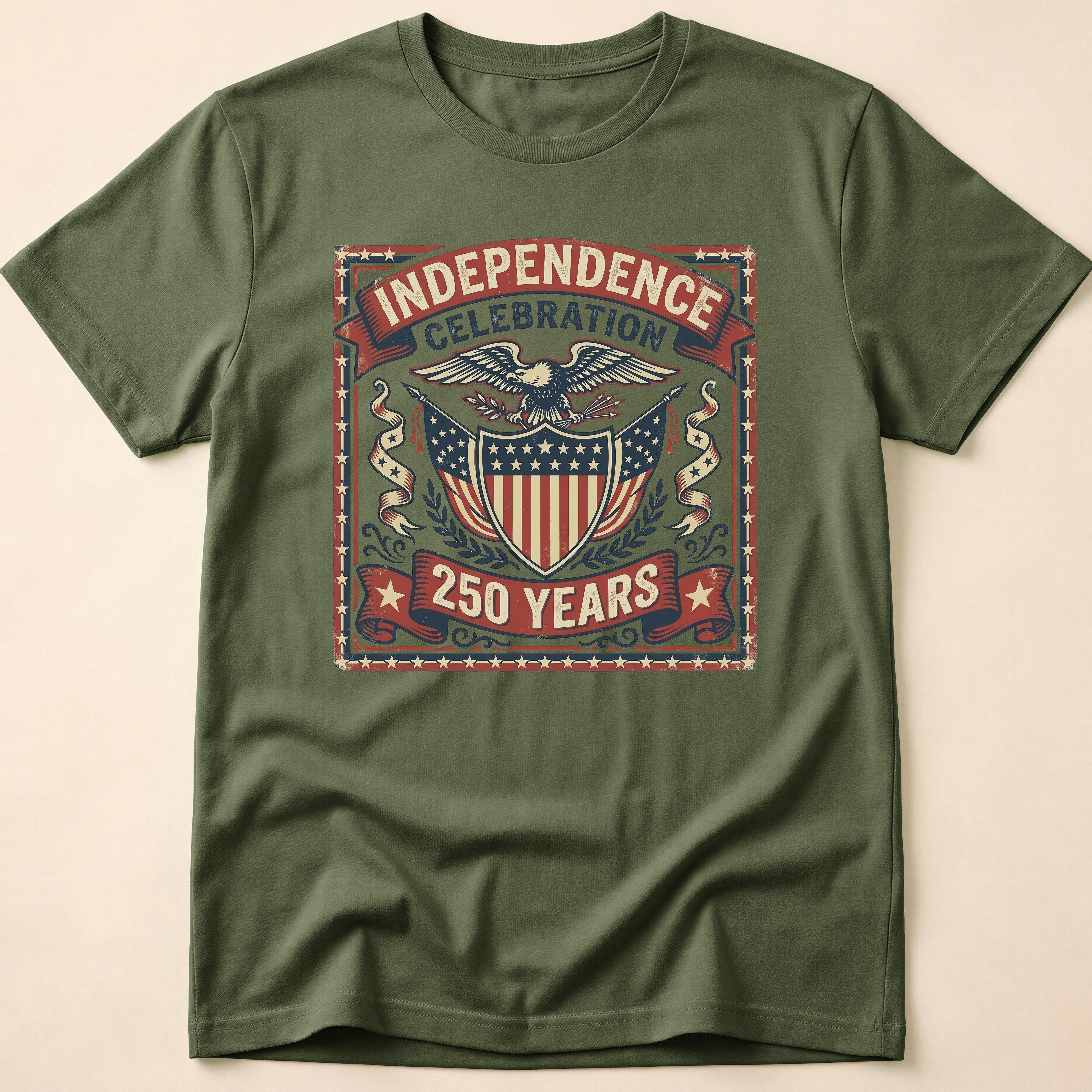 Vintage Eagle 250 Years Independence Celebration T-Shirt
