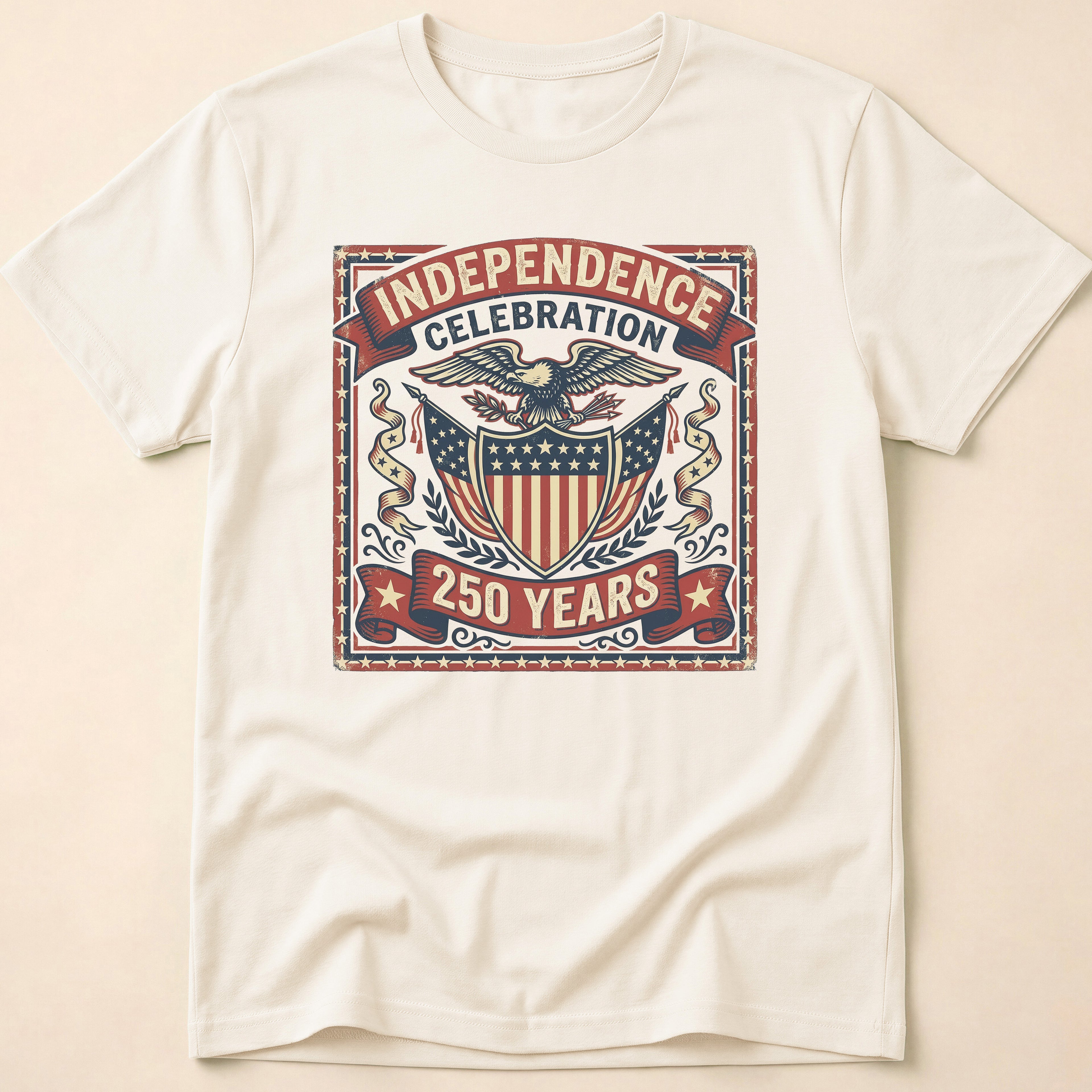 Vintage Eagle 250 Years Independence Celebration T-Shirt