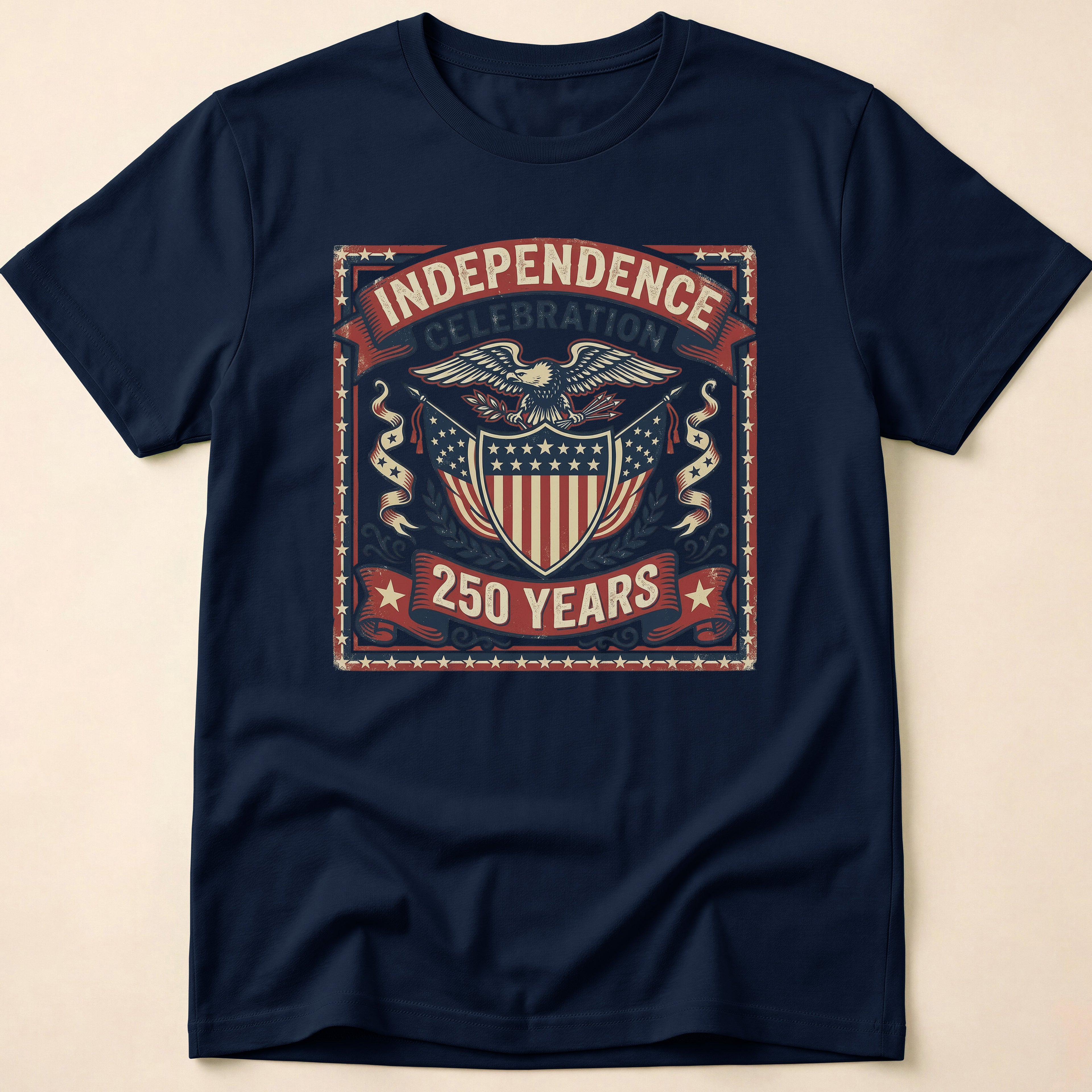 Vintage Eagle 250 Years Independence Celebration T-Shirt