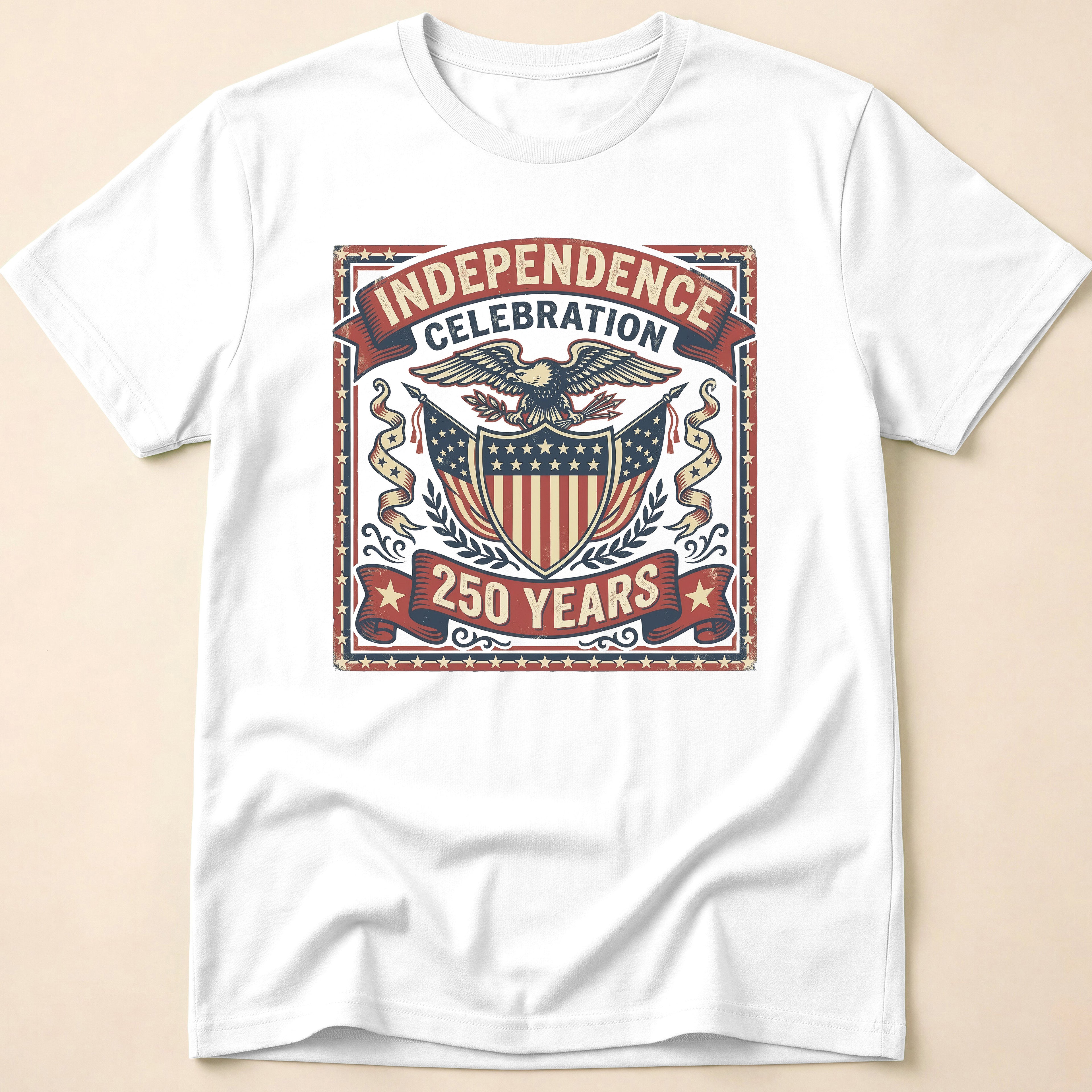 Vintage Eagle 250 Years Independence Celebration T-Shirt