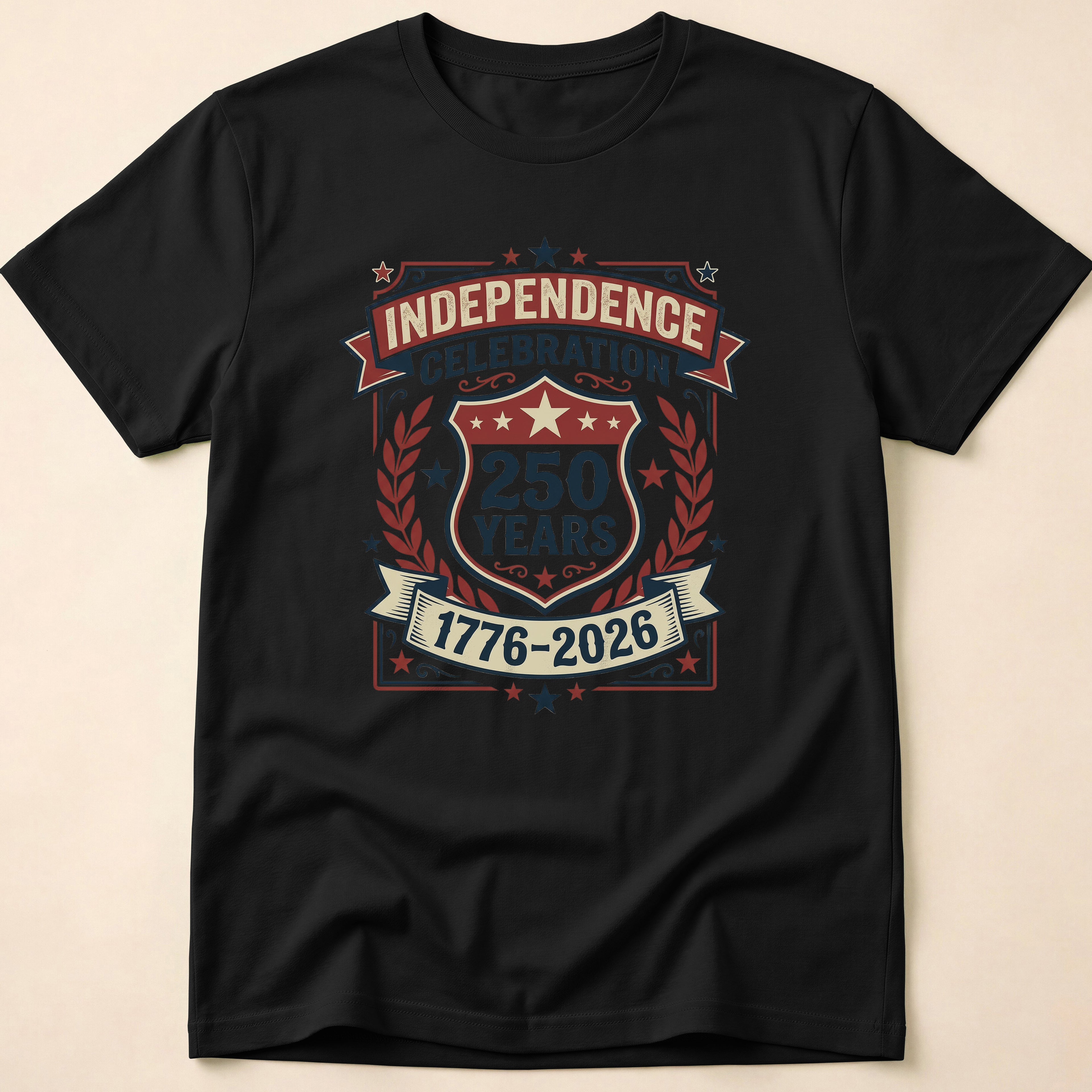 Vintage Crest 250 Years Independence Celebration T-Shirt