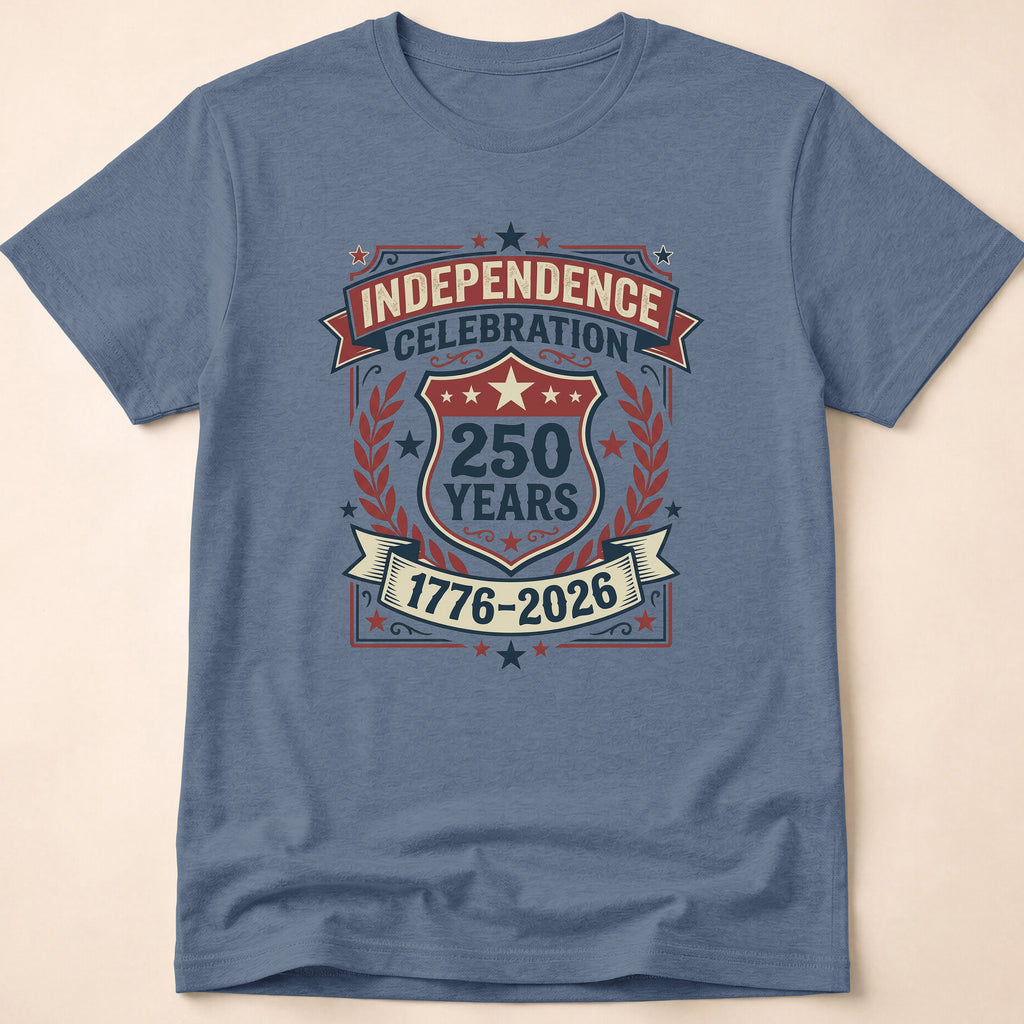 Vintage Crest 250 Years Independence Celebration T-Shirt