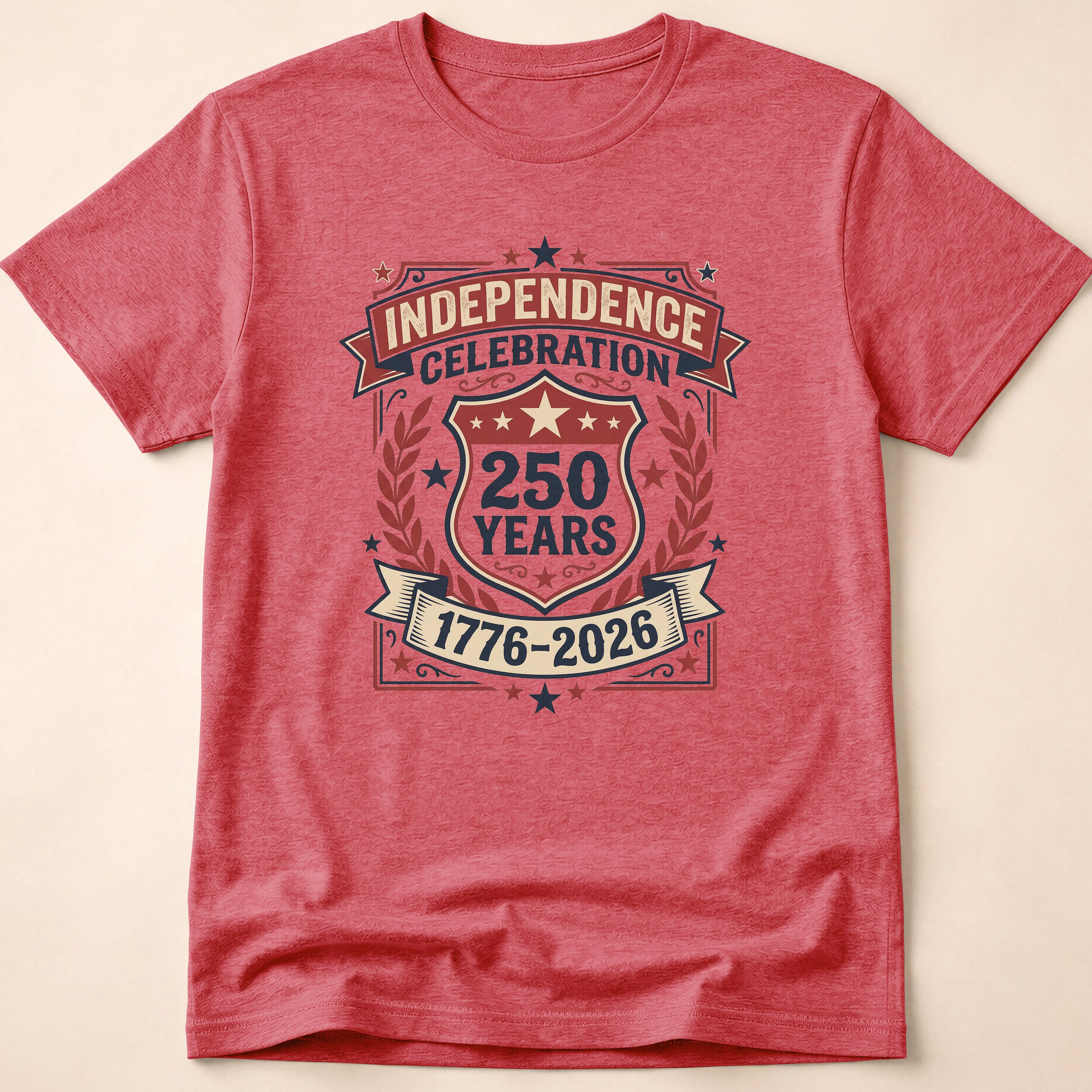 Vintage Crest 250 Years Independence Celebration T-Shirt