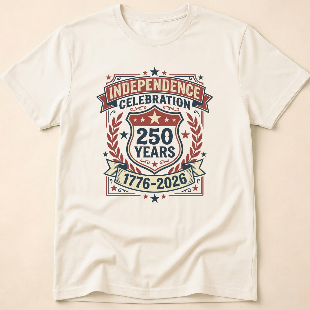 Vintage Crest 250 Years Independence Celebration T-Shirt