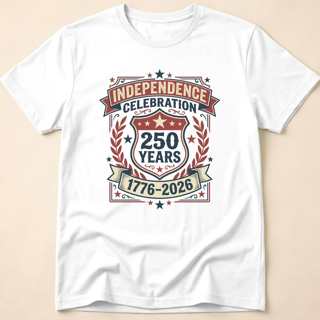Vintage Crest 250 Years Independence Celebration T-Shirt