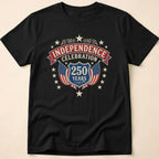 Vintage America 250 Independence Celebration Shield T-Shirt