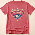 Vintage America 250 Independence Celebration Shield T-Shirt