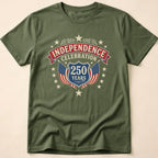 Vintage America 250 Independence Celebration Shield T-Shirt