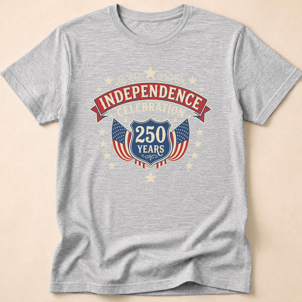 Vintage America 250 Independence Celebration Shield T-Shirt
