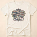 Ornate Banner 250 Years Independence Celebration T-Shirt