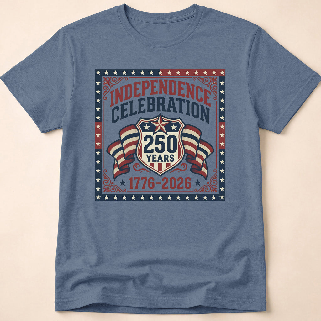 Vintage 250 Years Shield Celebration T-Shirt