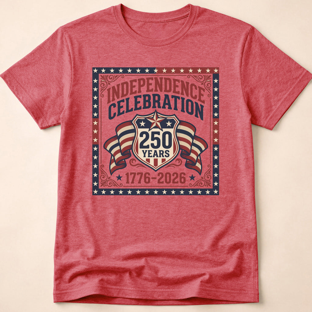 Vintage 250 Years Shield Celebration T-Shirt