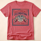 Vintage 250 Years Shield Celebration T-Shirt