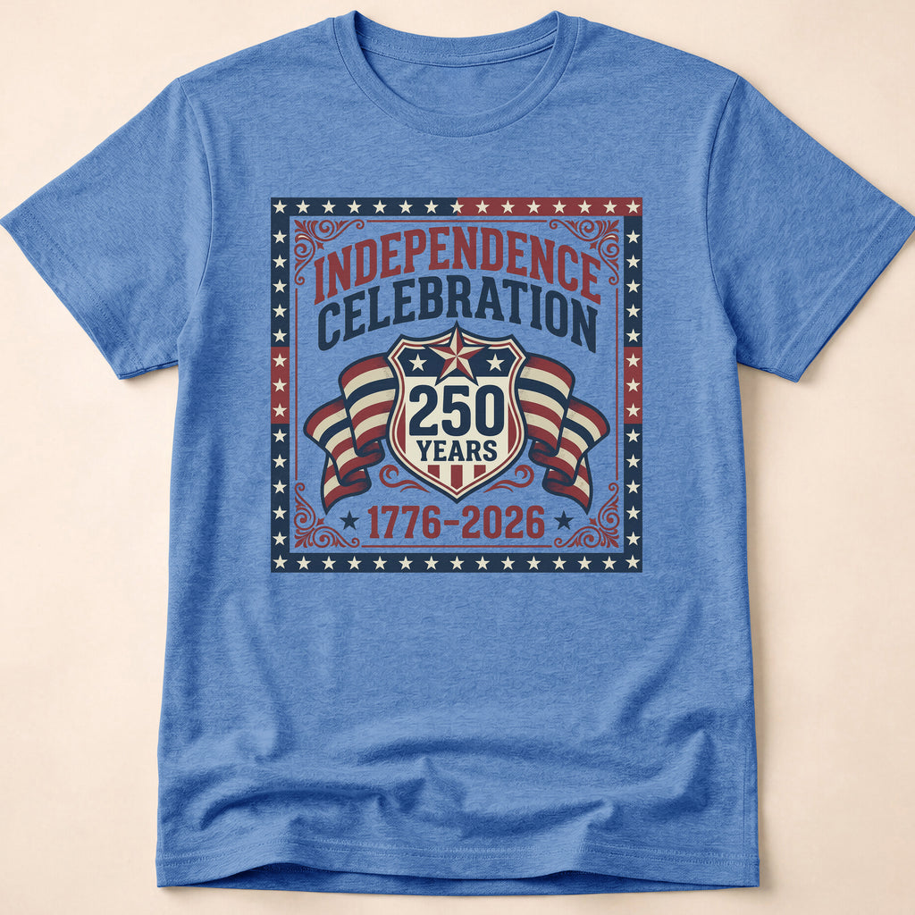 Vintage 250 Years Shield Celebration T-Shirt