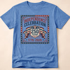 Vintage 250 Years Shield Celebration T-Shirt