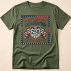 Vintage 250 Years Shield Celebration T-Shirt