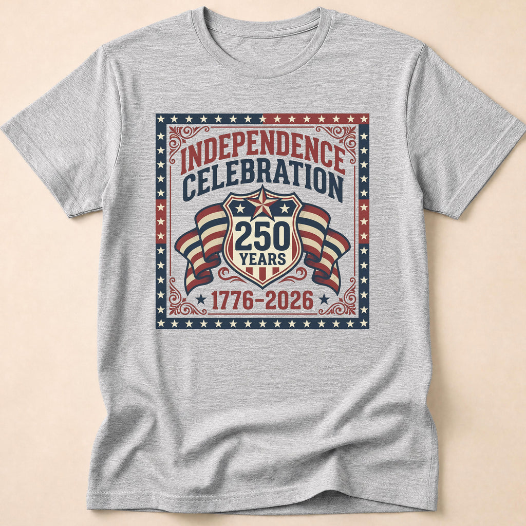 Vintage 250 Years Shield Celebration T-Shirt