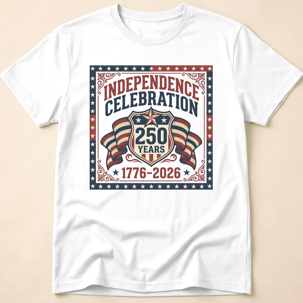 Vintage 250 Years Shield Celebration T-Shirt