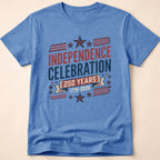 Retro Typography 250 Years Independence Celebration T-Shirt