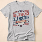 Retro Typography 250 Years Independence Celebration T-Shirt