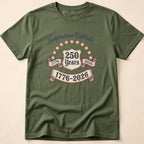 Distressed Ribbon 250 Years Celebration T-Shirt