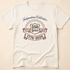 Distressed Ribbon 250 Years Celebration T-Shirt