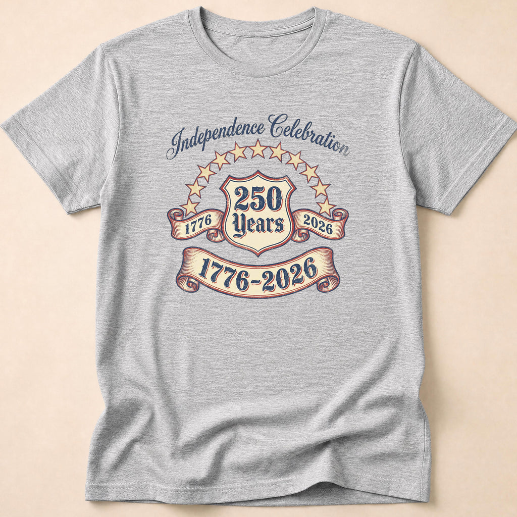 Distressed Ribbon 250 Years Celebration T-Shirt