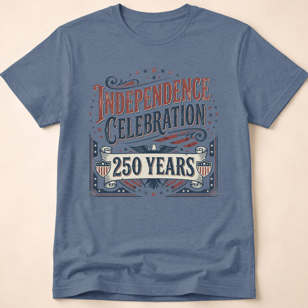 Vintage America 250 Years Independence Celebration T-Shirt