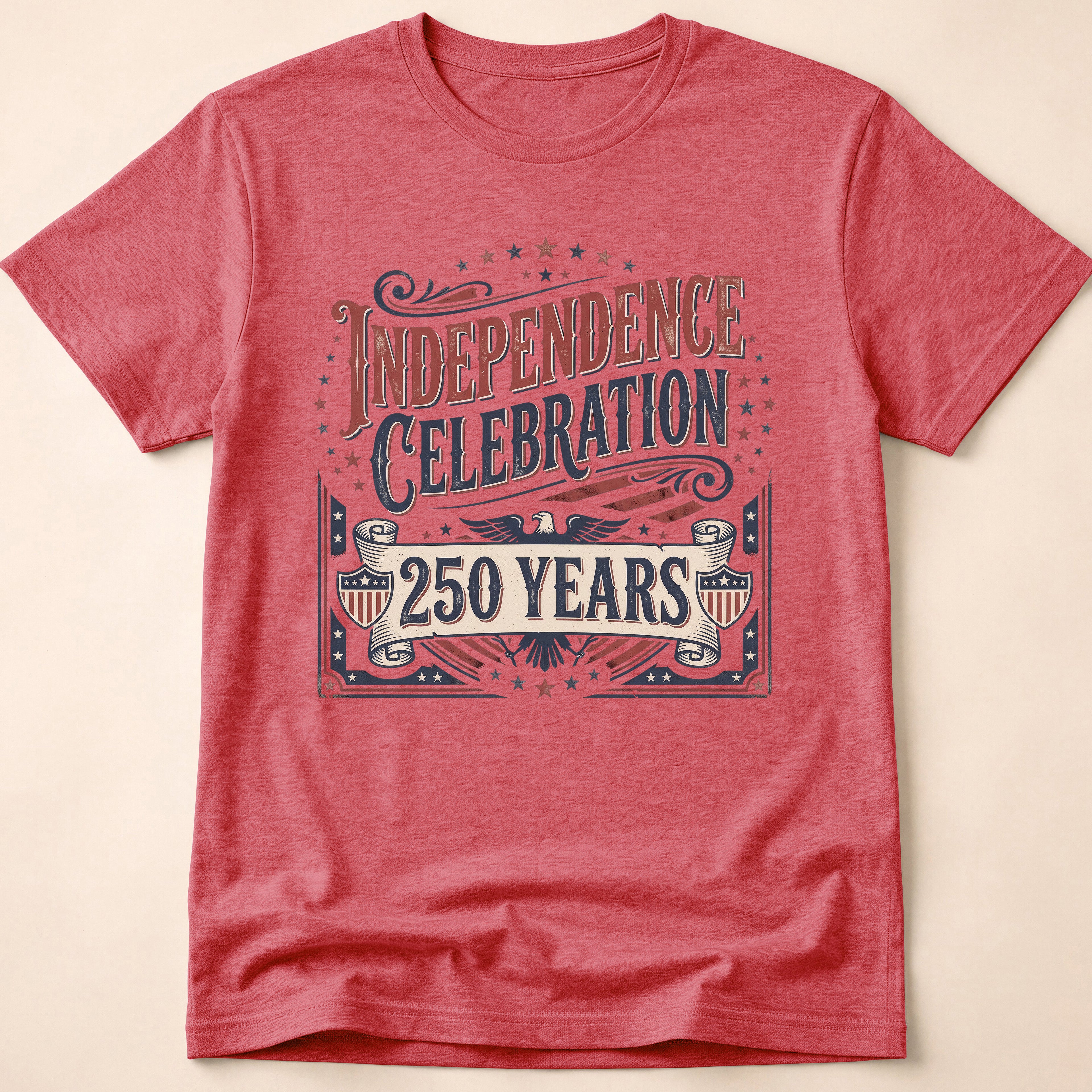 Vintage America 250 Years Independence Celebration T-Shirt