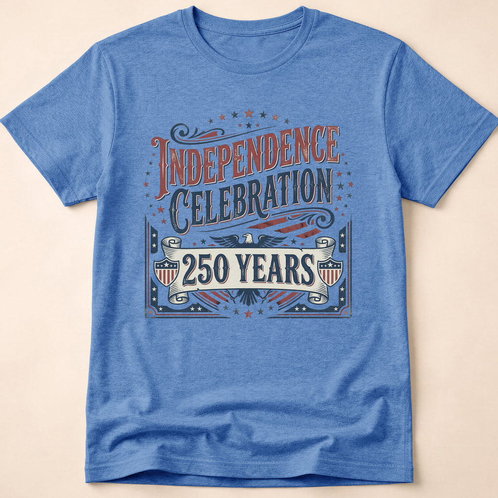 Vintage America 250 Years Independence Celebration T-Shirt