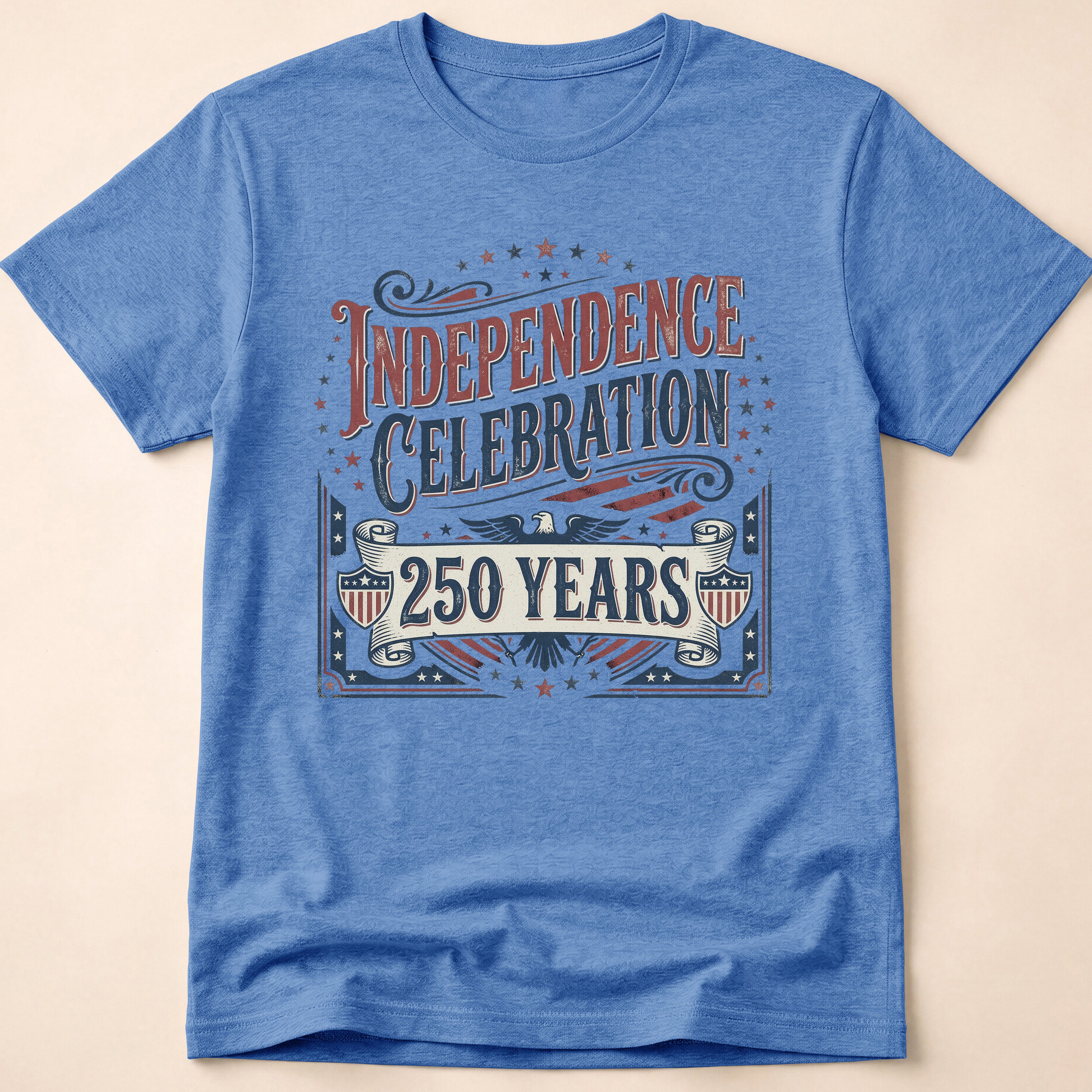 Vintage America 250 Years Independence Celebration T-Shirt