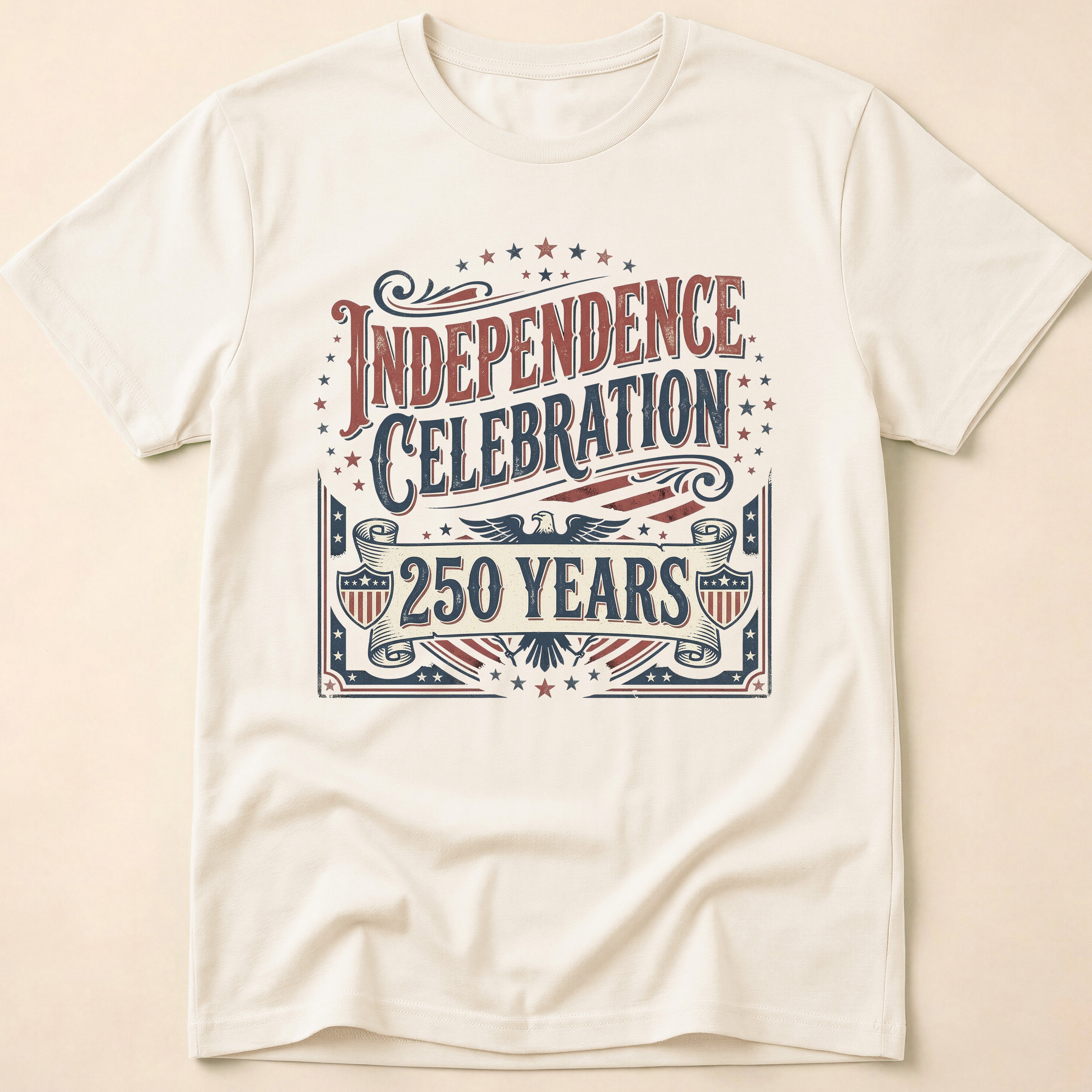 Vintage America 250 Years Independence Celebration T-Shirt