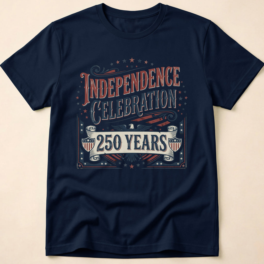 Vintage America 250 Years Independence Celebration T-Shirt