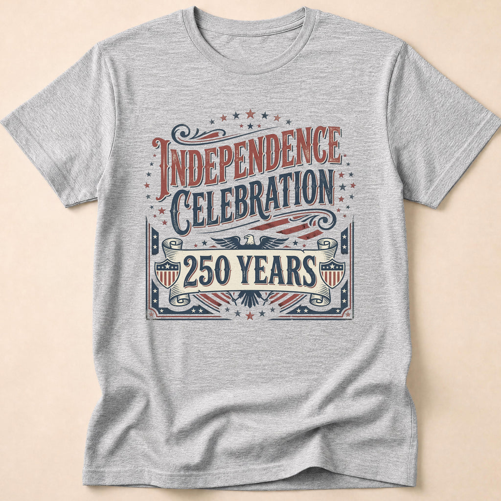 Vintage America 250 Years Independence Celebration T-Shirt