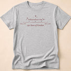 Minimalist 250 Years Of Freedom Anniversary Stars T-Shirt