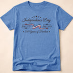 Elegant Independence Day 250 Years Of Freedom Ribbon T-Shirt