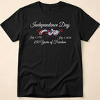 Independence Day 250 Years Of Freedom Floral T-Shirt