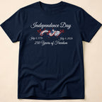 Independence Day 250 Years Of Freedom Floral T-Shirt