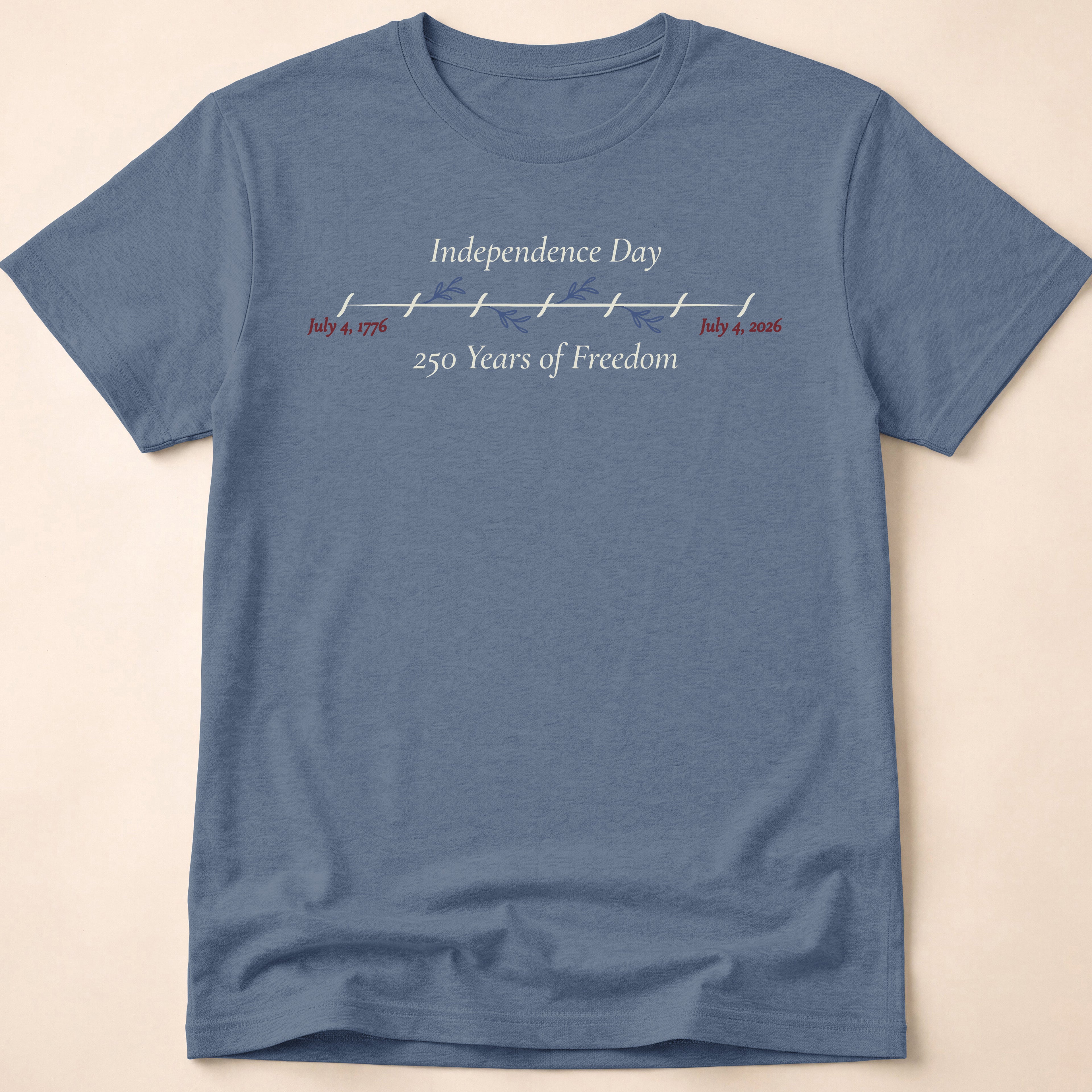 Minimalist Botanical 250 Years Of Freedom T-Shirt