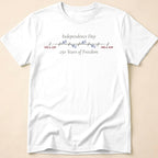 Minimalist Botanical 250 Years Of Freedom T-Shirt